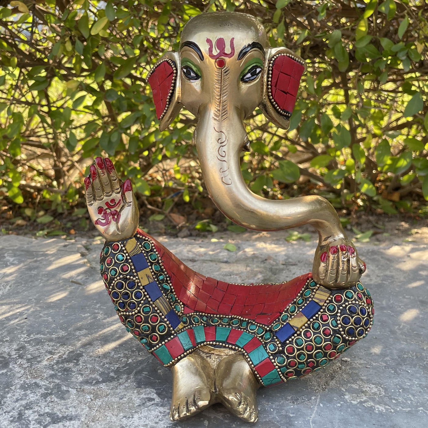 Modern Ganesha sculpture with Stonework