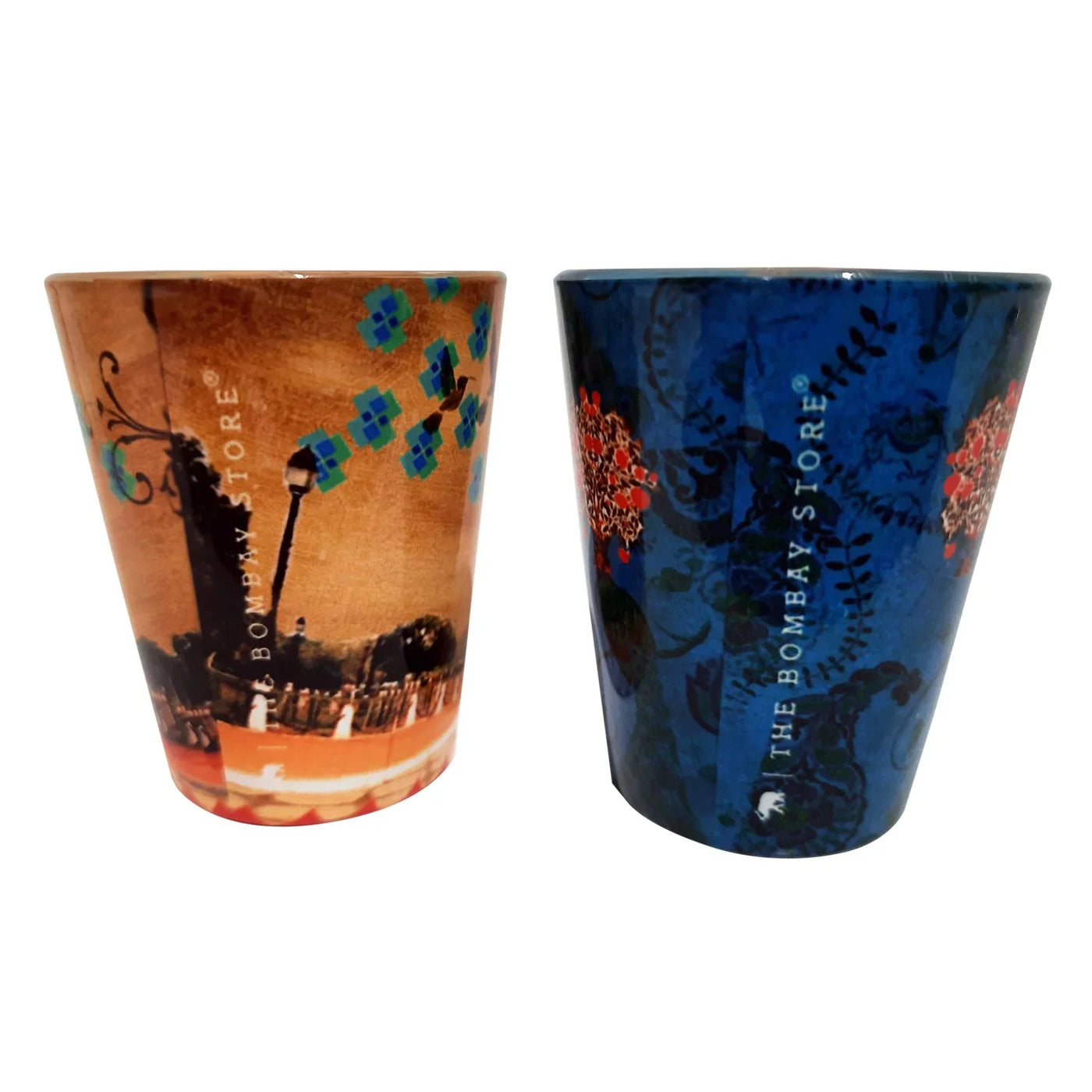 Indian Monuments Glass Set Of 2 By Trendia Decor