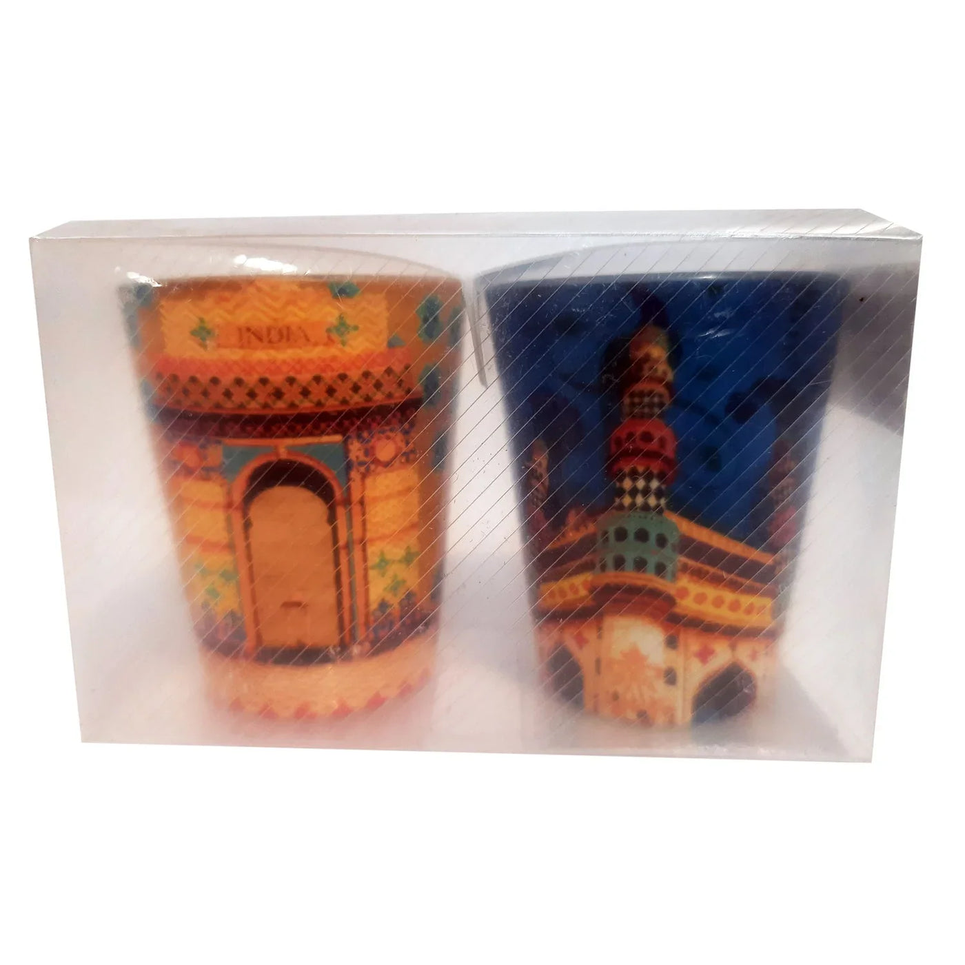 Indian Monuments Glass Set Of 2 By Trendia Decor