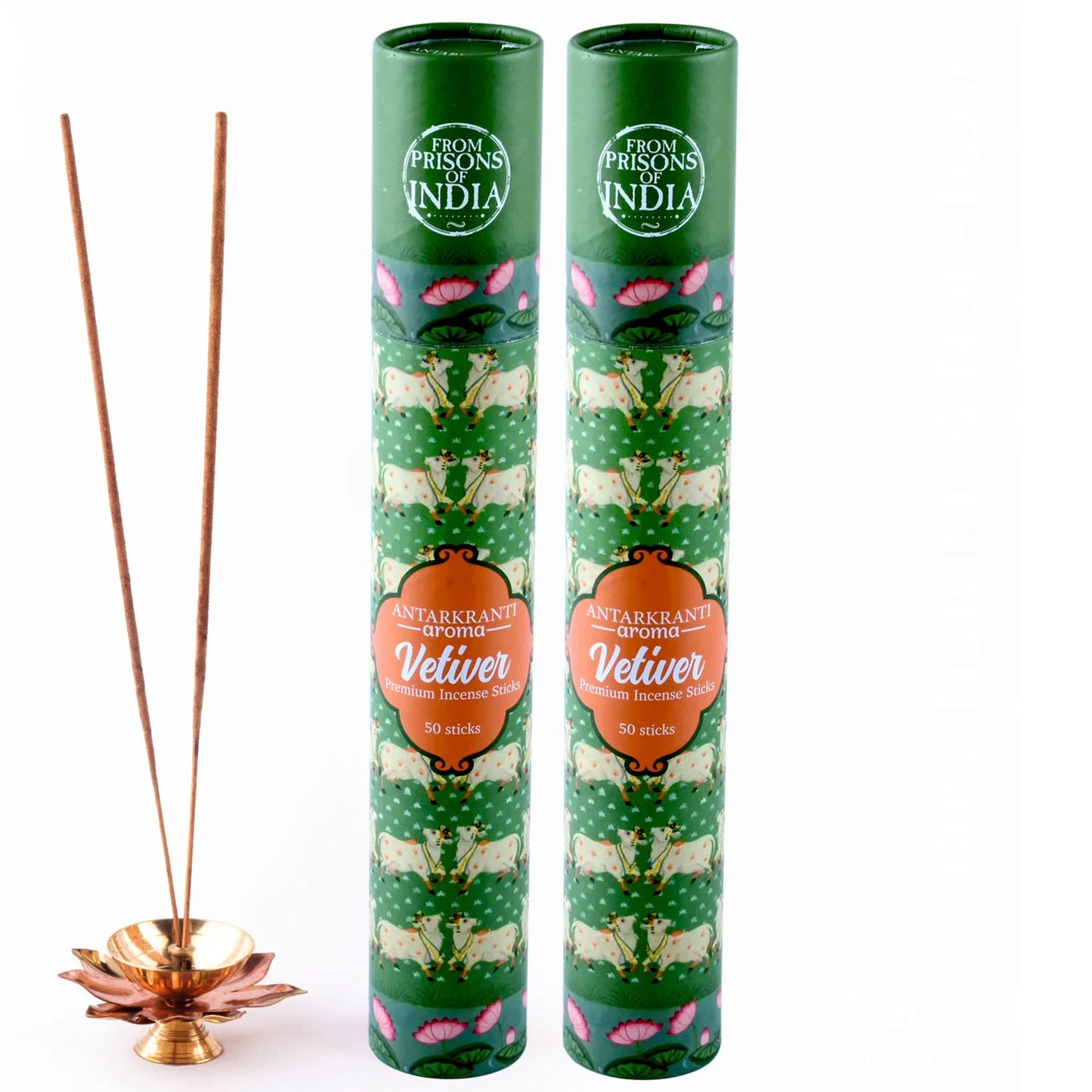 Sacred Life Yoga Incense Sticks Vetiver - PRISONS OF INDIA