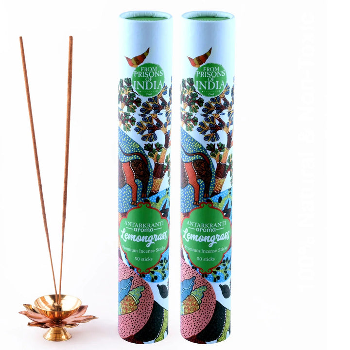 Sacred Life Incense Sticks Lemongrass - PRISONS OF INDIA