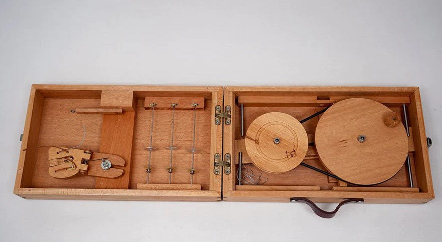 Wooden Box Charkha- Spinning Wheel Premium