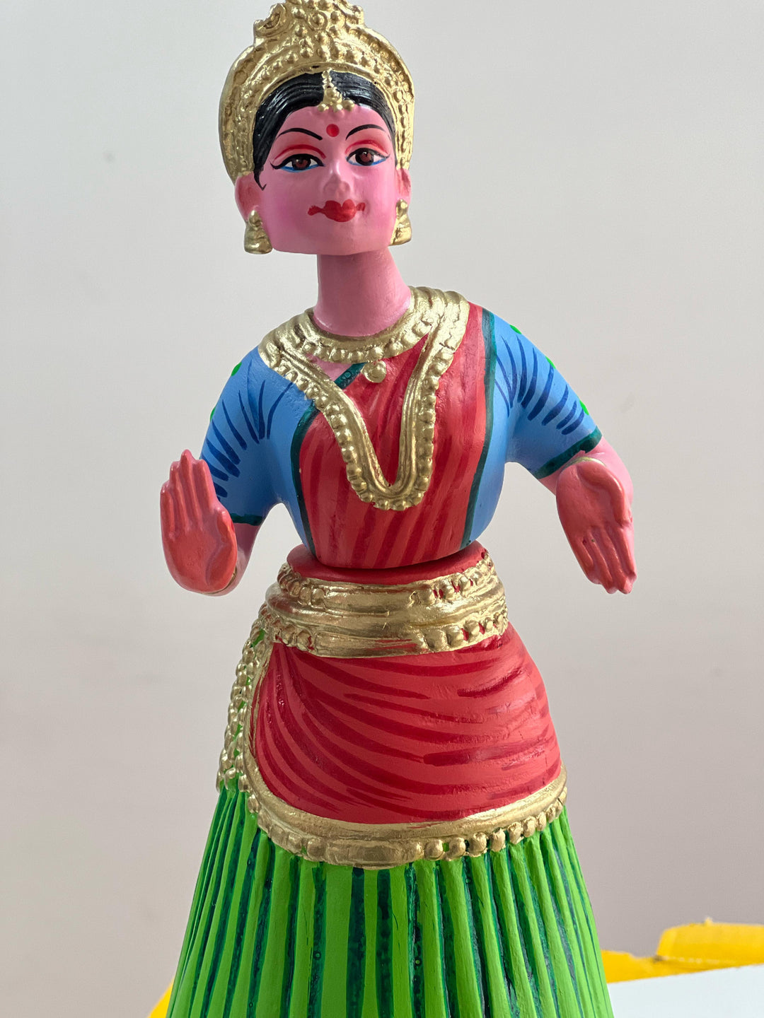 Handcrafted Kondapalli Dancing Doll Decor Red - Kondapalli Toys