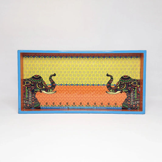 Royal Elephants Decorative Tray Small By Trendia Decor