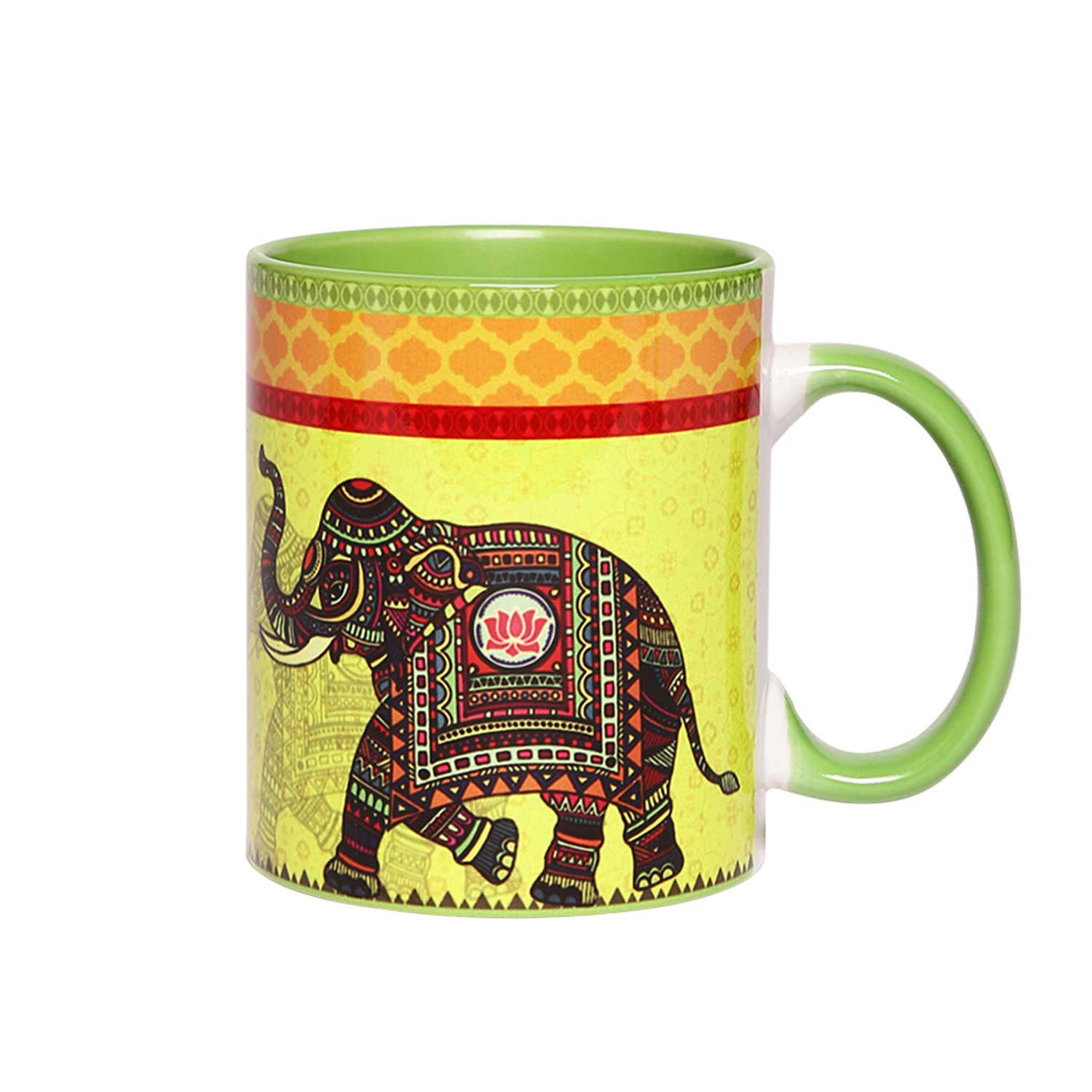 Royal Elephant Coffee Mug Yellow By Trendia Decor