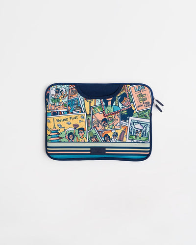 Teal By Around The World Laptop Sleeve - 13Inch - Chumbak