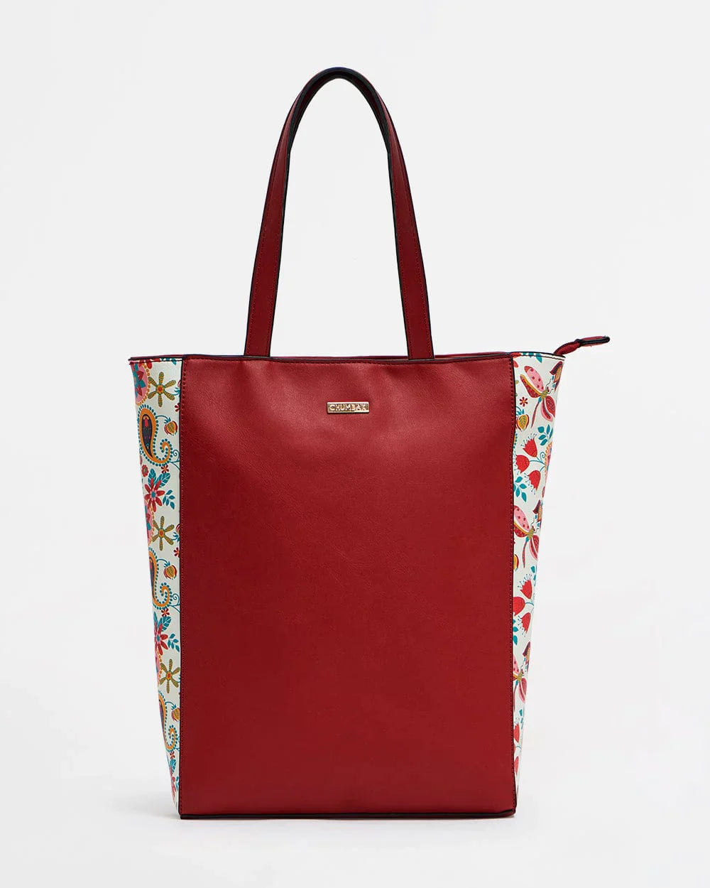 India Boho Tote Bag-Red - Chumbak