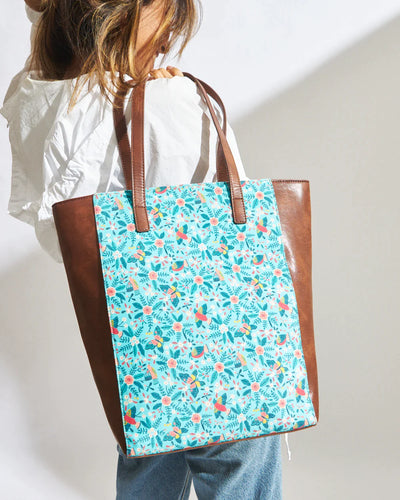 Teal By Chumbak Birds Of Paradise Tote - Chumbak