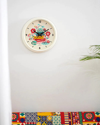 Book Tok Wall Clock - White Rim - Chumbak