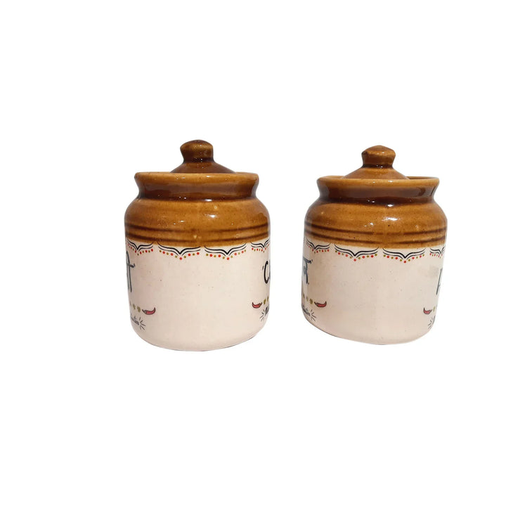 Ceramic Spice Jar Set By Trendia Decor