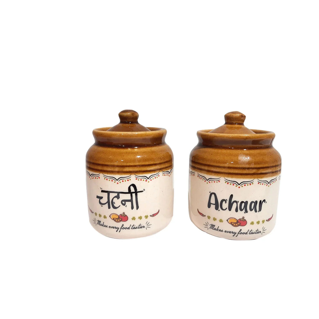 Ceramic Spice Jar Set By Trendia Decor