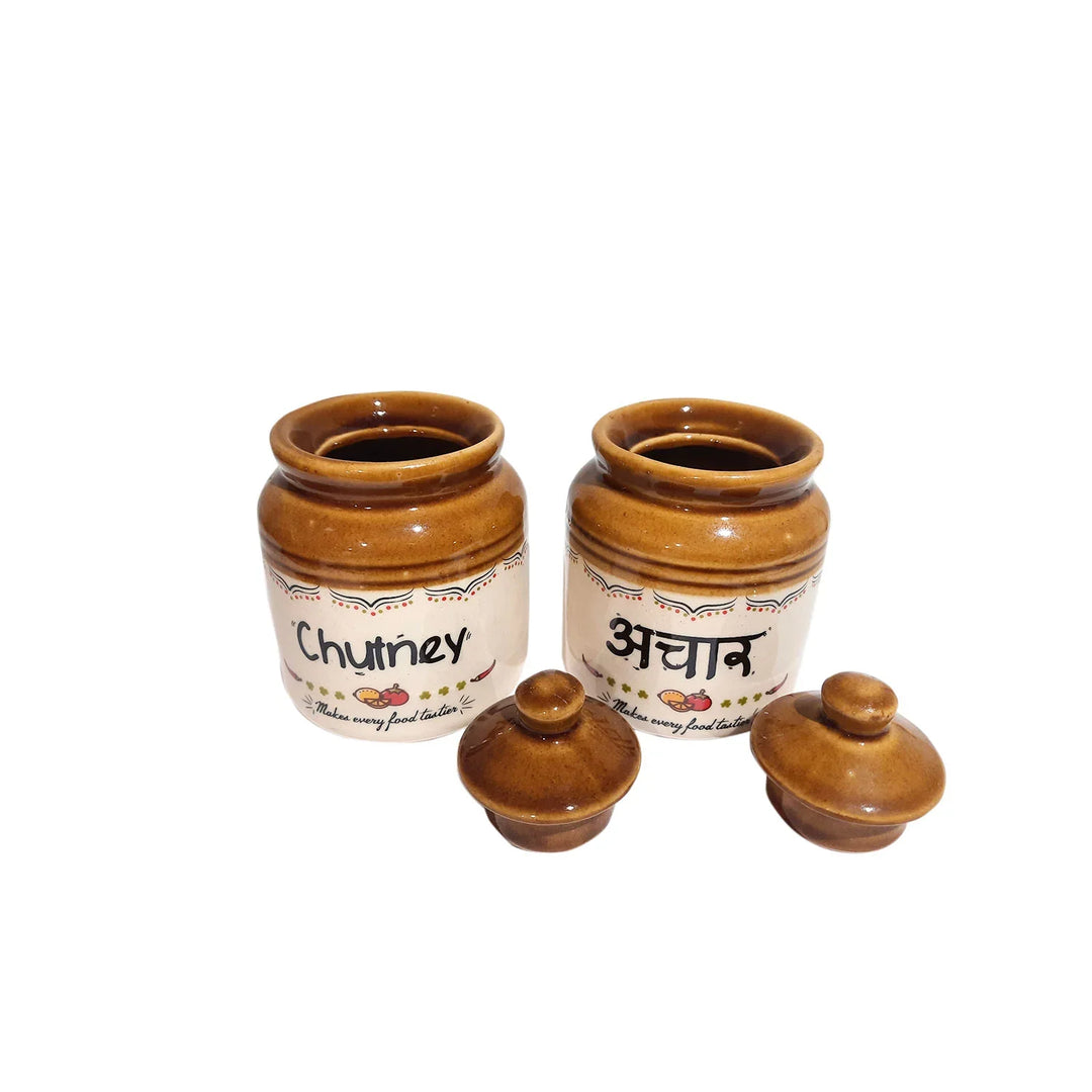 Ceramic Spice Jar Set By Trendia Decor