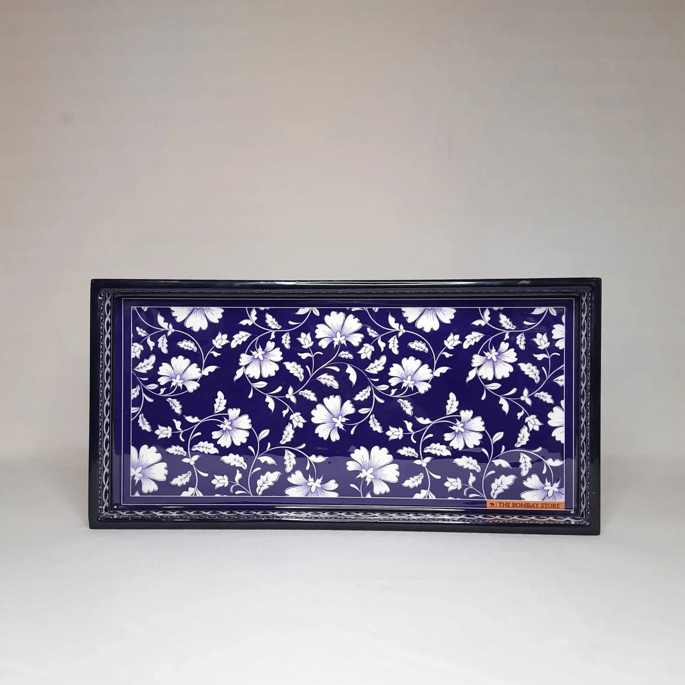 Jaipur Blue Pottery Serving Tray Medium By Trendia Decor