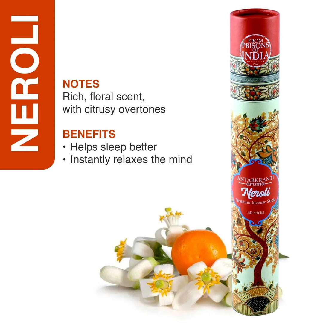 Sacred Life Incense Sticks Neroli - PRISONS OF INDIA