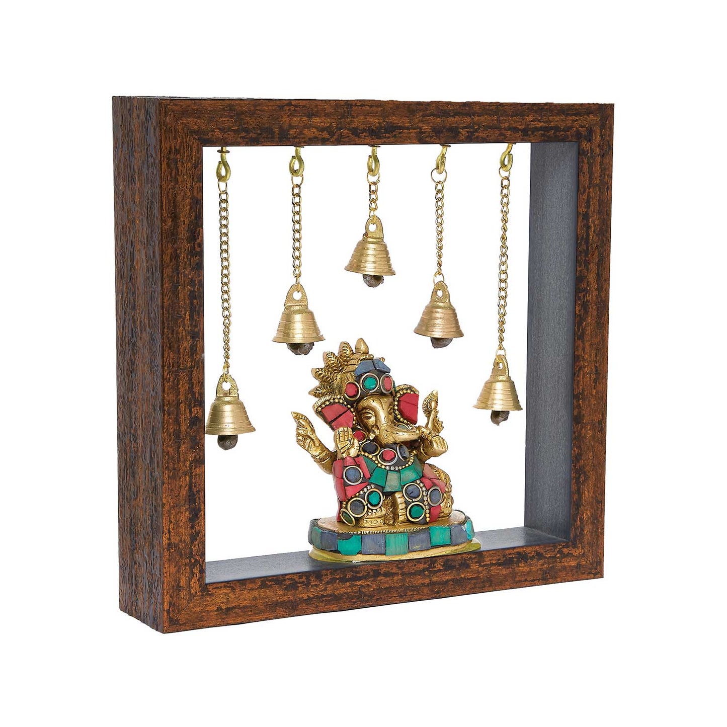 TBS21582 TEMPLE FRAME GANESH CROW