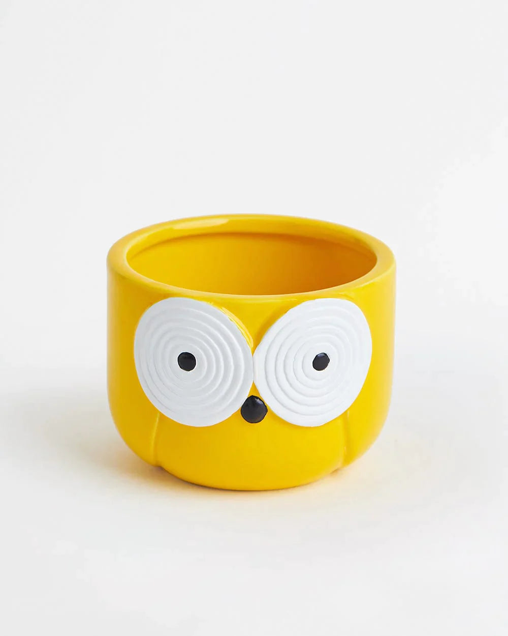 Owl Is Good Mini Planter Yellow - Chumbak