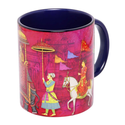 Printed Rajasthani Coffee Mug Set Of 2 Pink By Trendia Decor