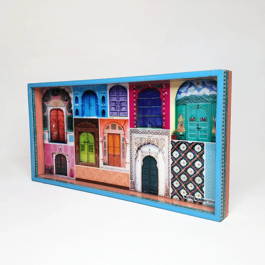 'Dwaar' Wooden Tray Small By Trendia Decor