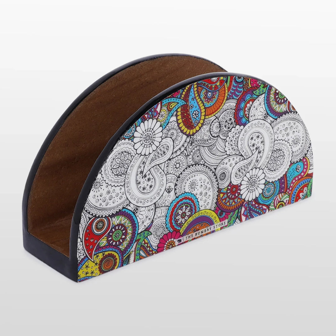 Mandala Napkin Holder Wooden By Trendia Decor