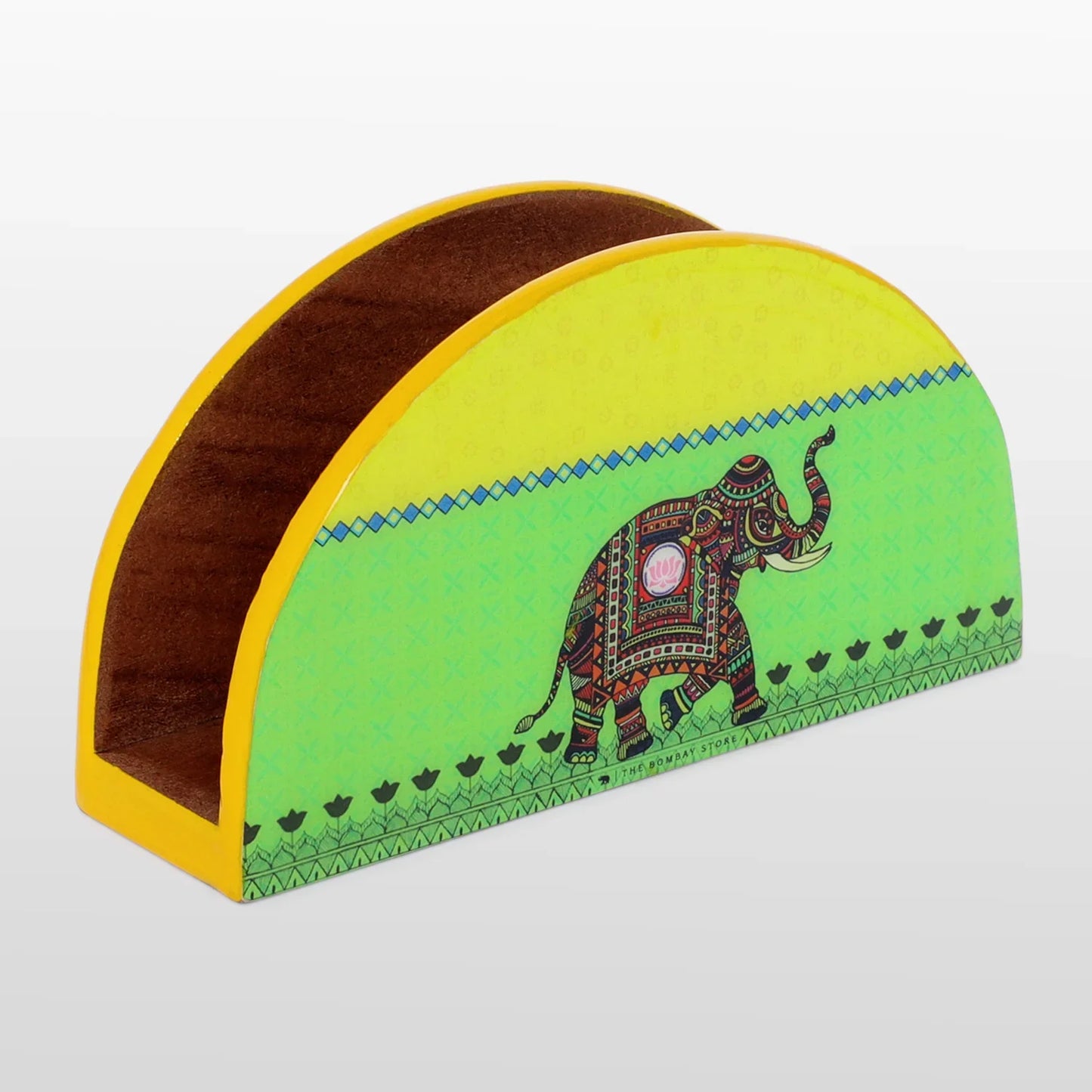 Colourful Elephant Tissue Paper Holder By Trendia Decor