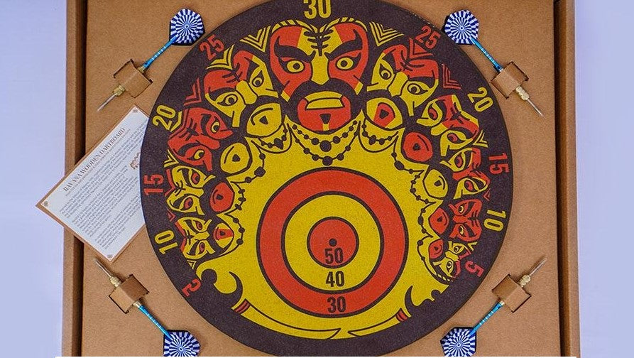 RAVANA WOODEN DARTBOARD - 16"