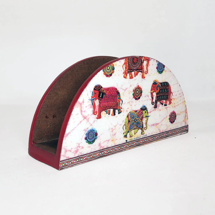 Colourful Elephants Tissue Paper Holder By Trendia Decor