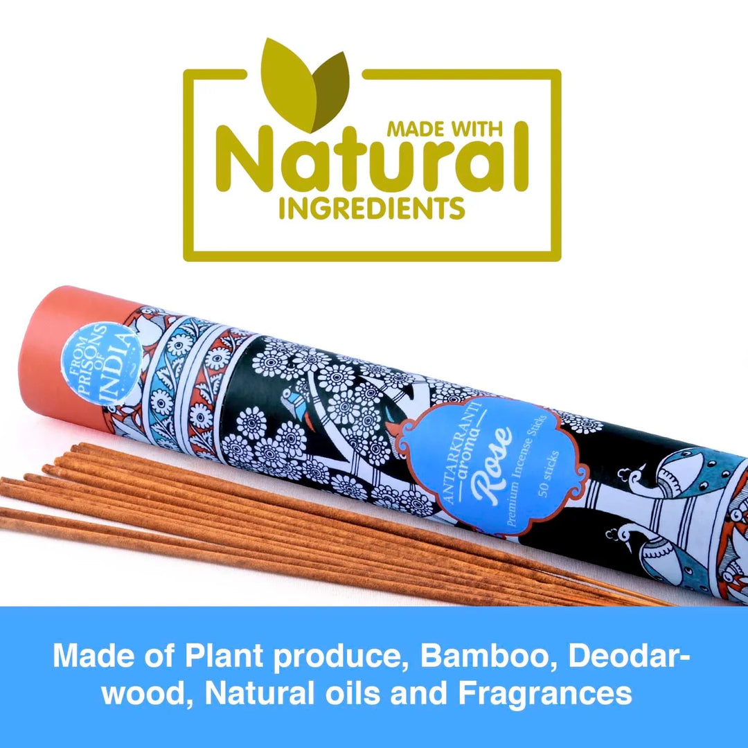 Sacred Life Bamboo Less Incense Value for Price Combo Pack of 4 - PRISONS OF INDIA