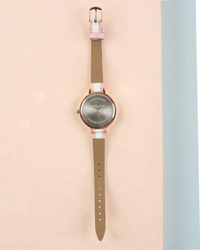 Women's Teal By  Floral Birds Wrist Watch- Pink - Chumbak