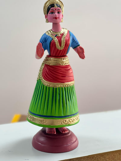 Handcrafted Kondapalli Dancing Doll Decor Red - Kondapalli Toys