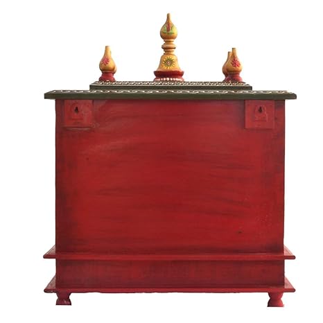 Wooden Temple/Home Temple/Pooja Mandir/Pooja Mandap/Temple for Home (18MO) - Kamdhenu art and craft