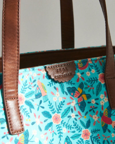 Teal By Chumbak Birds Of Paradise Tote - Chumbak