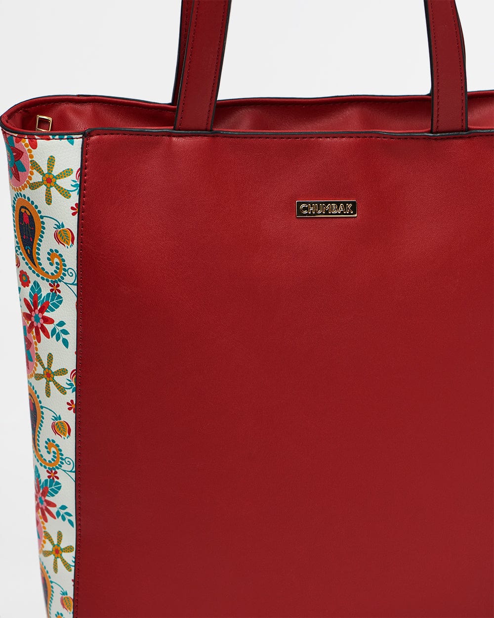 India Boho Tote Bag-Red - Chumbak