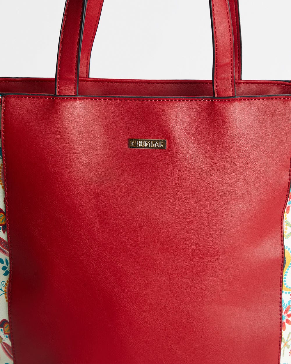 India Boho Tote Bag-Red - Chumbak