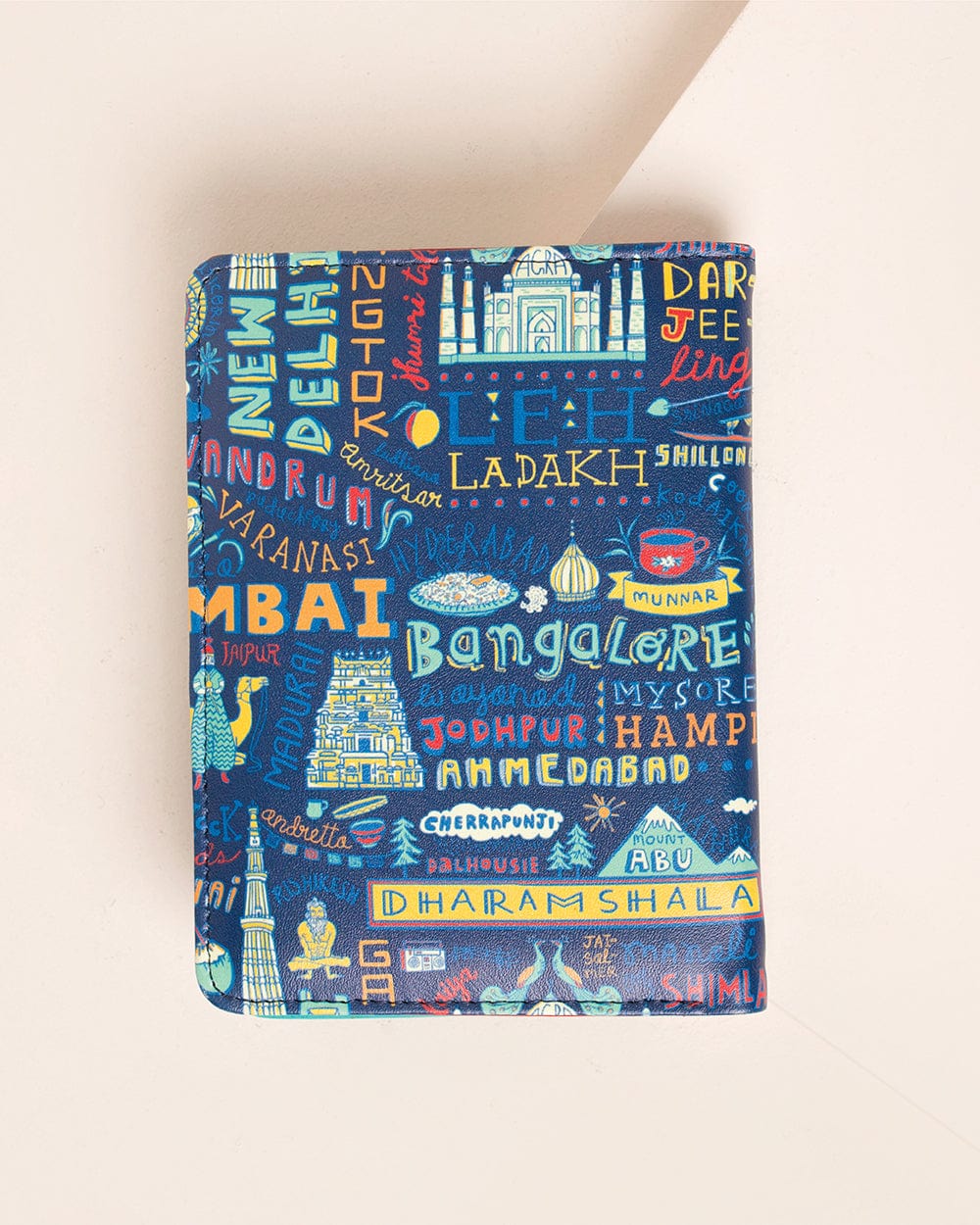 Travel Diaries Blue Passport Holder - Chumbak