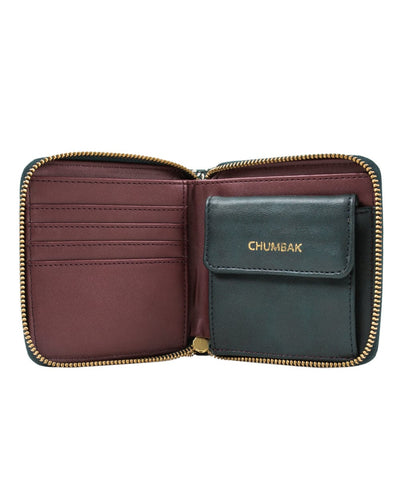 Midnight Forest Teal Mini Wallet - Chumbak