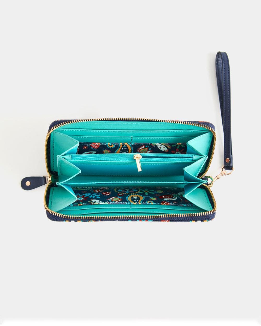 Begum Paisley Wristlet Black - Chumbak