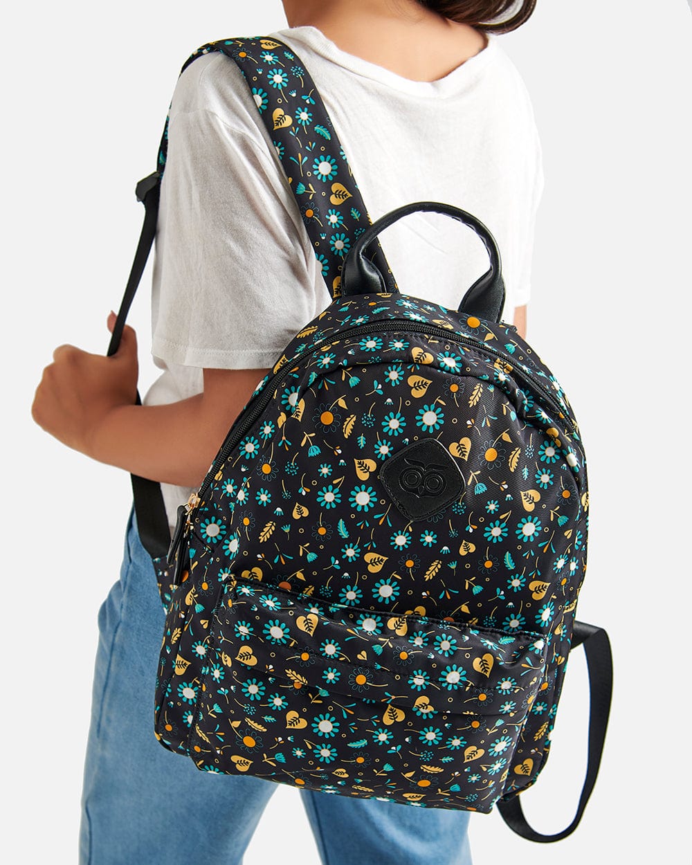 Daisy Day Backpack - Black - Chumbak