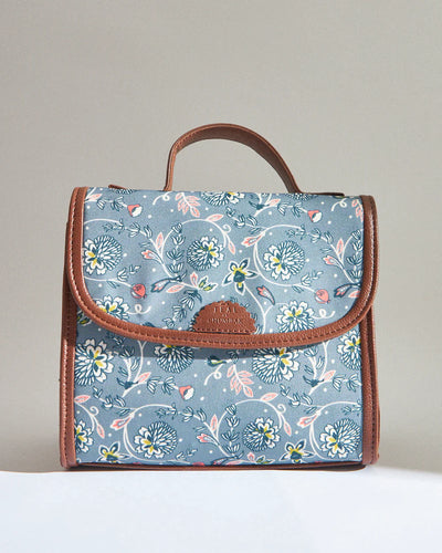 Teal By Chumbak Grey Bloom Crossbody Bag - Chumbak