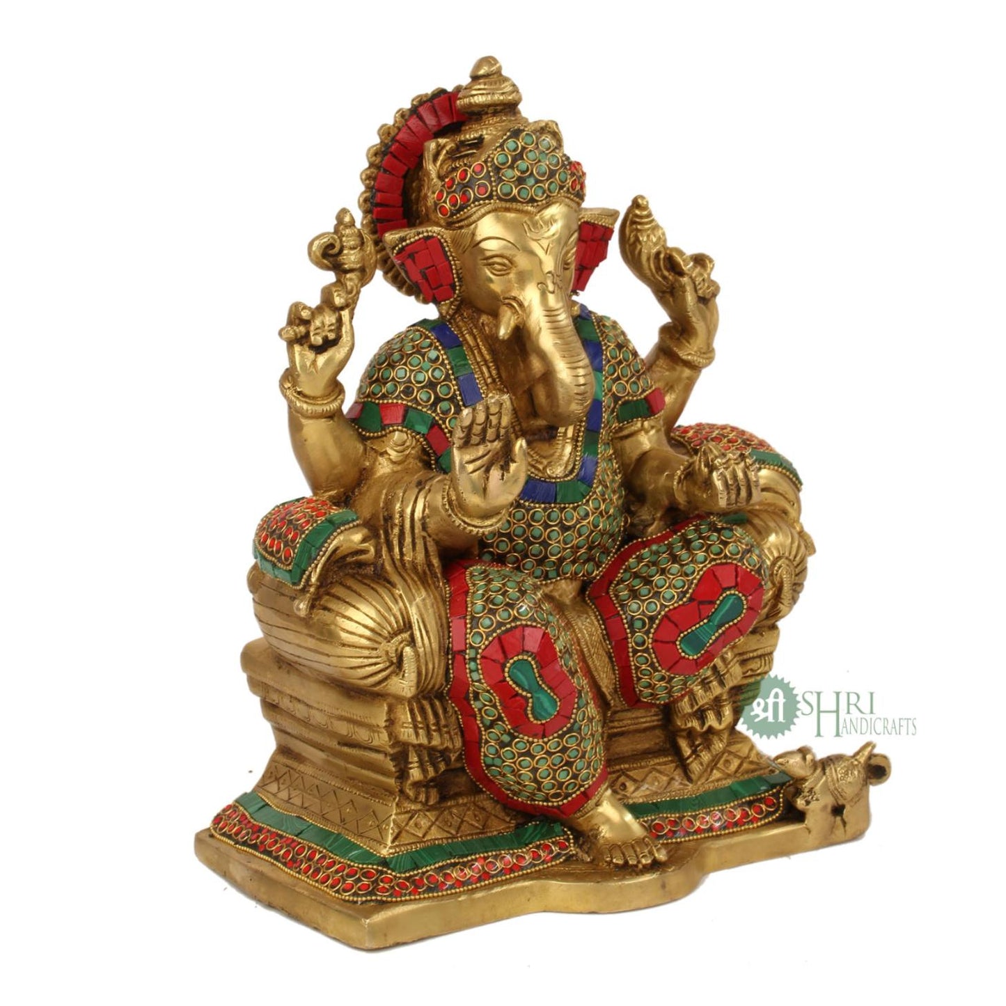 BRASS GANESH STONE WORK