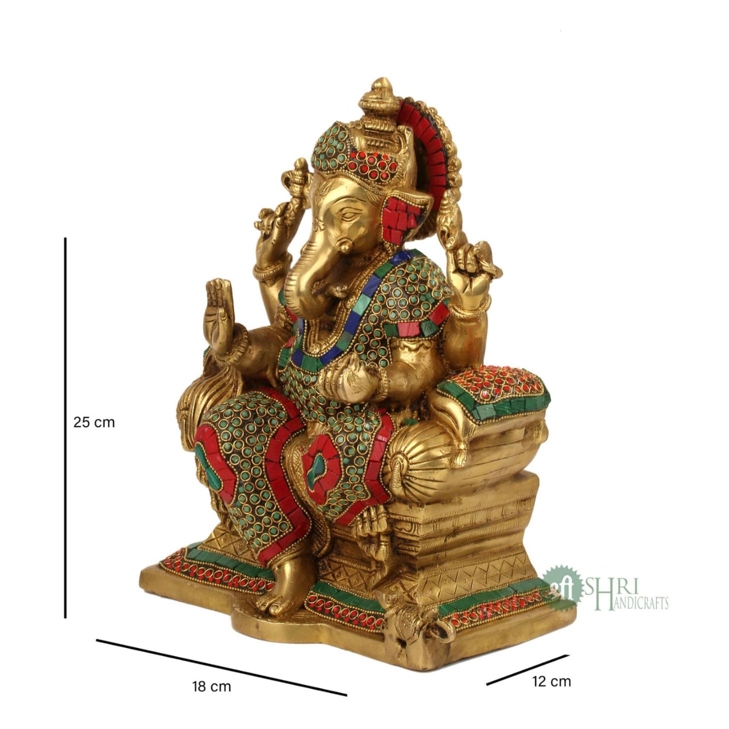 BRASS GANESH STONE WORK