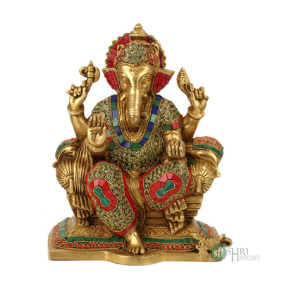 BRASS GANESH STONE WORK