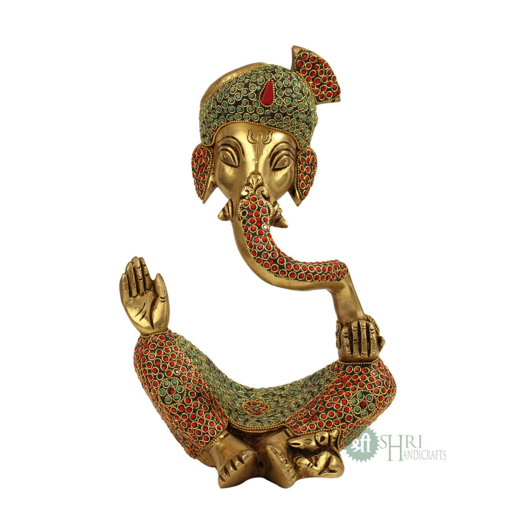 BRASS GANESH STONE WORK