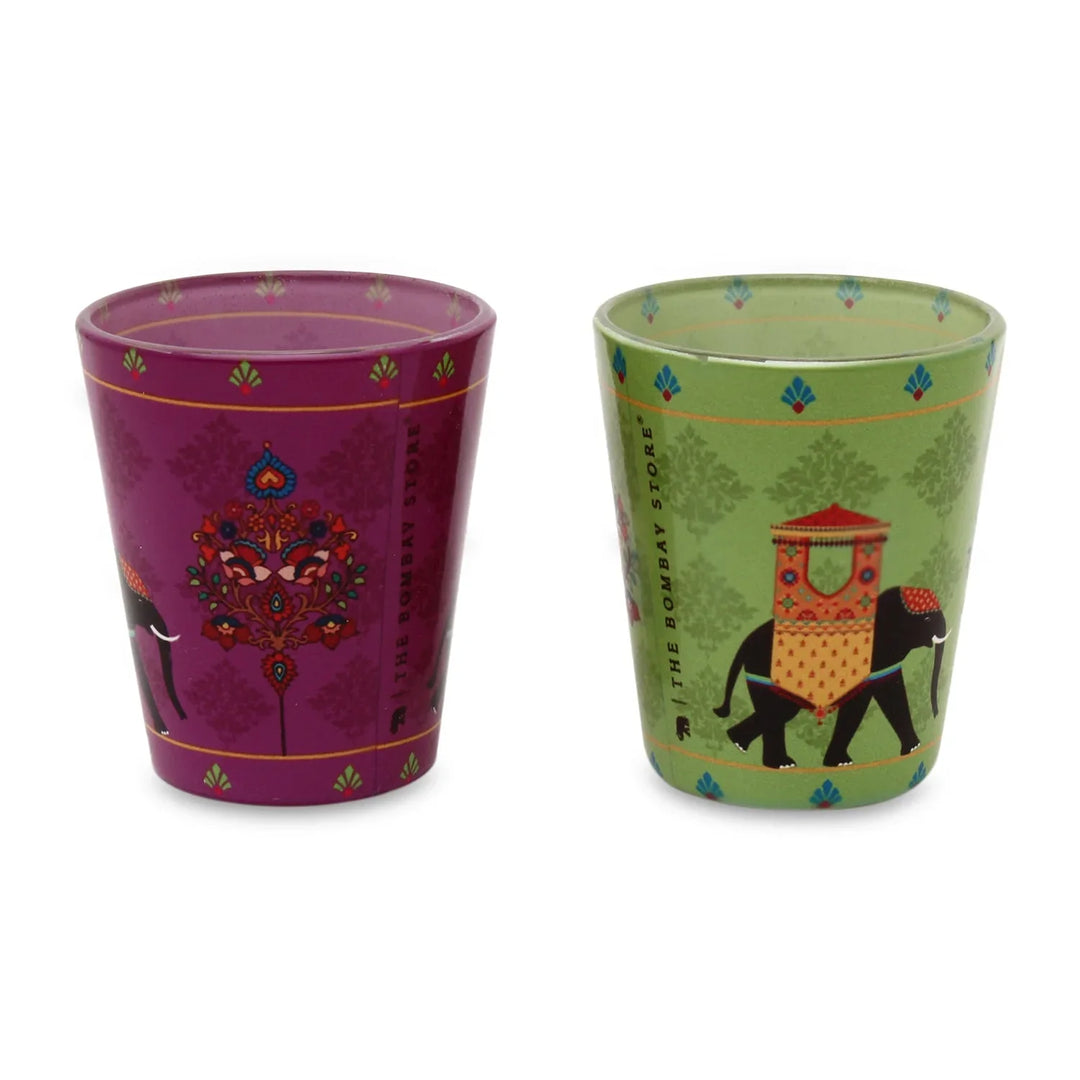 Royal Elephants Shot Glasses By Trendia Decor