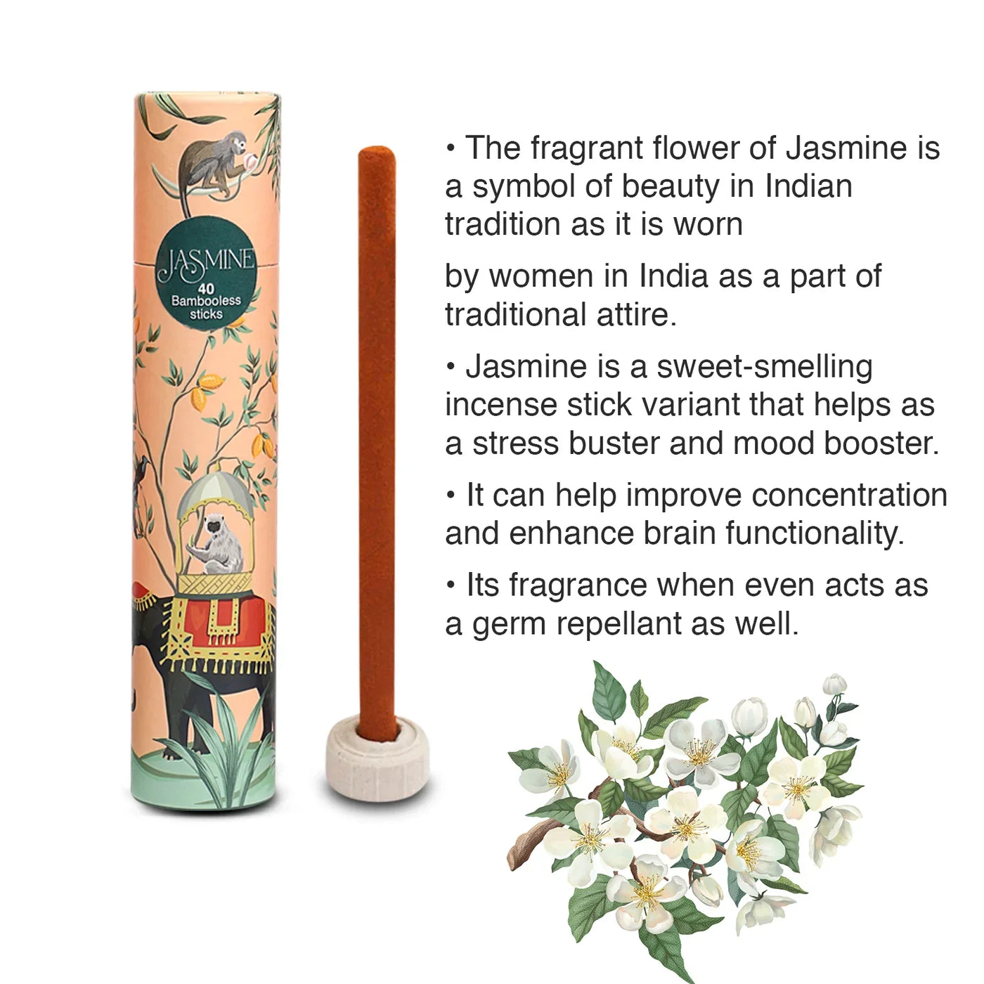 Sacred Life Bamboo Less Incense Value for Price Combo Pack of 4 - PRISONS OF INDIA