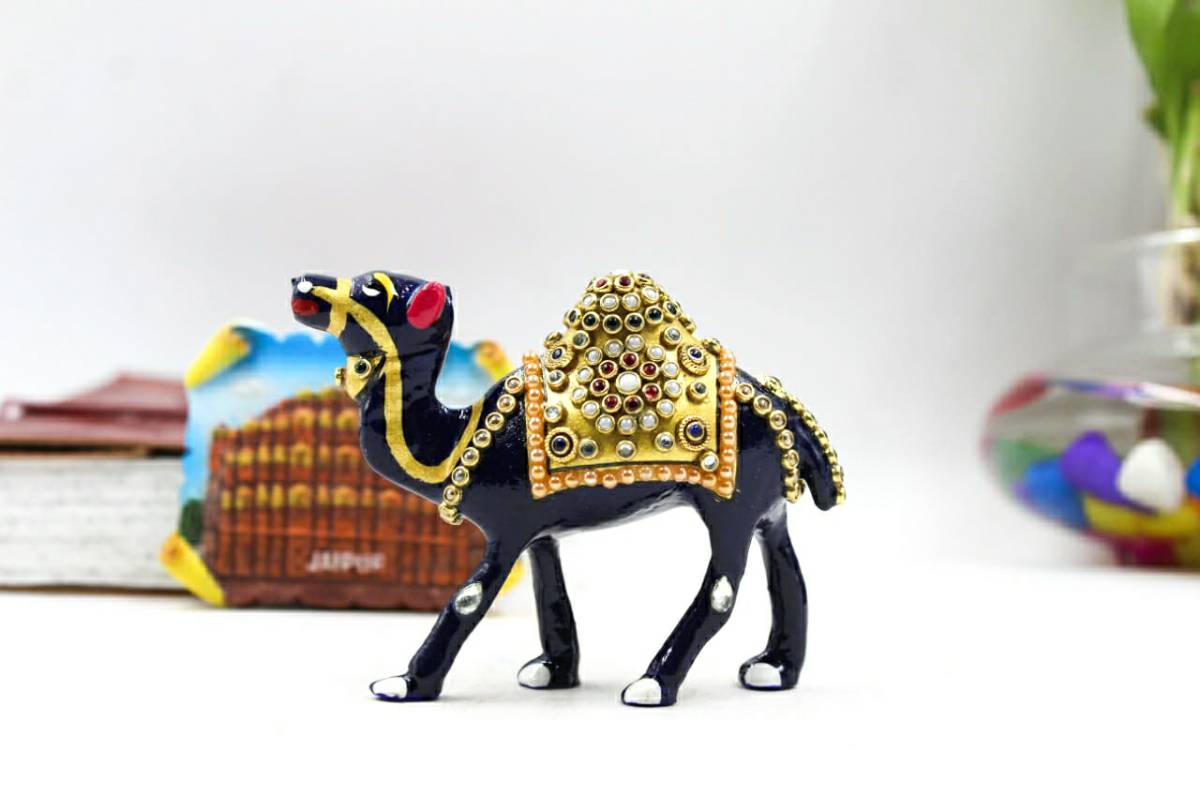 Hand Painted Camel Decor Small By Trendia Decor