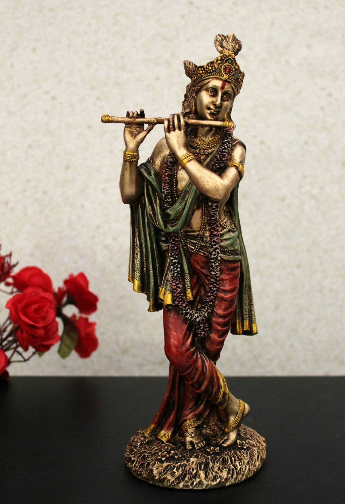 Lord Krishna Resin Idol 10" By Trendia Decor