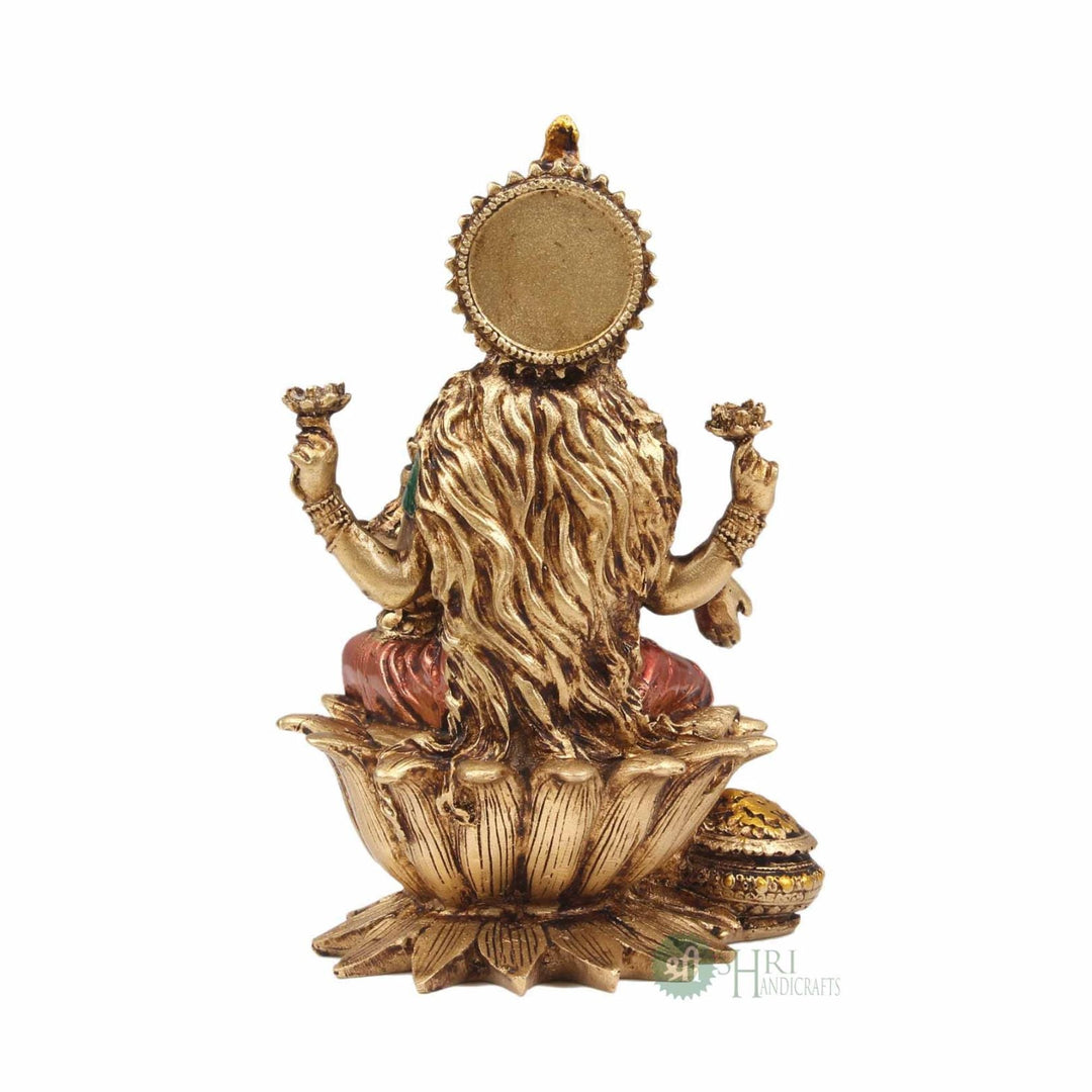 7" GODDESS LAKSHMI METAL FINISH