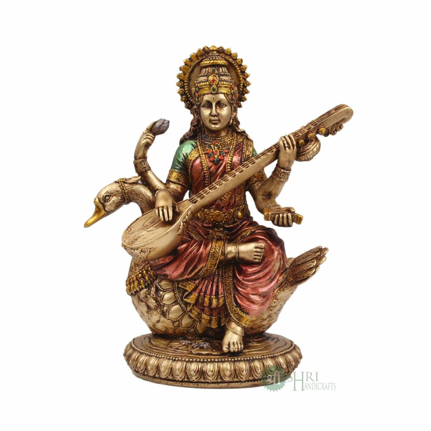 Saraswati Devi Statue 8 Inch By Trendia Decor