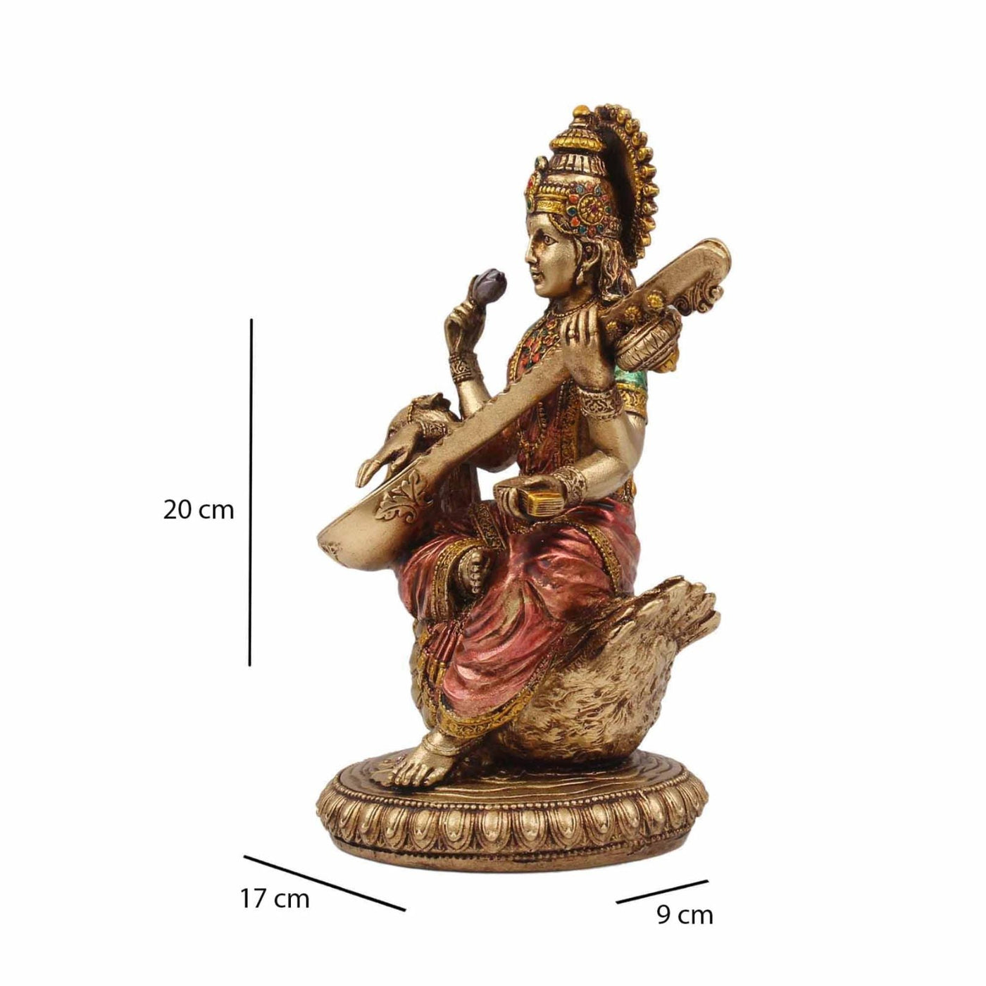 Saraswati Devi Statue 8 Inch By Trendia Decor