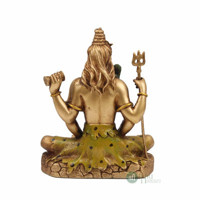 LORD SHIVA MEDITATION MUDRA HANDPAINTED IDOL